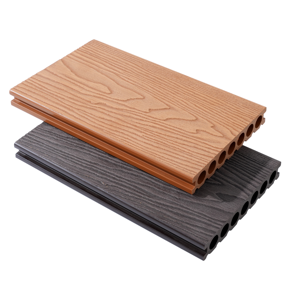 Decking Timbul 3D WPC Tujuh Lubang（Corak Naga）