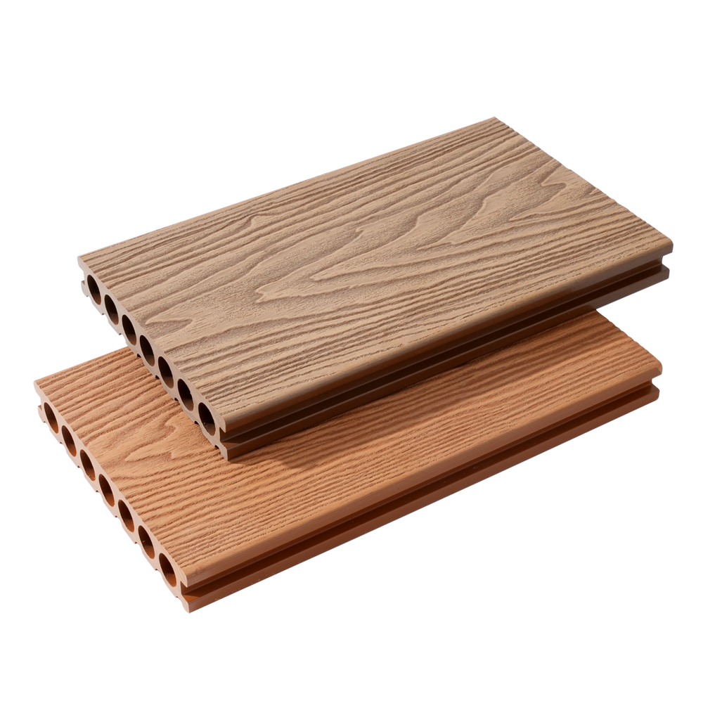 Decking Timbul 3D WPC Tujuh Lubang（Corak Naga）